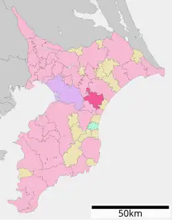 Location of Tōgane in استان چیبا