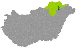 موقعیت ناحیهٔ توکای در نقشه