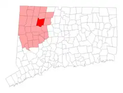 Location within Litchfield County, کنتیکت
