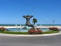 La Sirena - Statue located at the south end of Tortoreto Lido