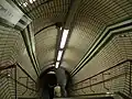 Staircase leading down to Northern line platforms