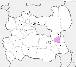 موقعیت آرخوست در نقشه