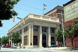 Town Hall in downtown North Wilkesboro