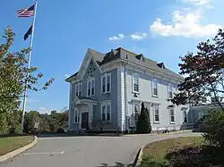 Wampatuck Pond, view from beside the Hanson Town Hall