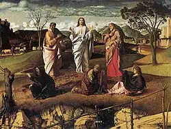 Transfiguration by Giovanni Bellini. c. 1480