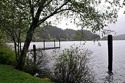 View from the شهرستان لین، اورگن park at the lake