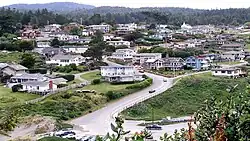 A view of Trinidad from a trail on nearby Trinidad Head