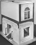A model by architect Lorenzo Winslow which he used to explore the structure of the Grand Staircase at the White House for his redesign of the East Wing.