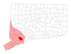 Location in شهرستان فیرفیلد، کنتیکت