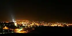 Night view of Trzebnica
