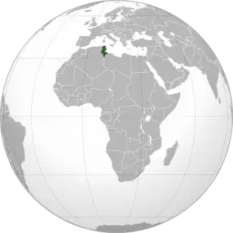 موقعیت تونس