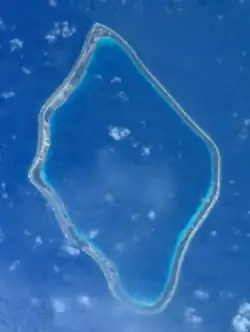 ناسا image of Tureia Atoll.