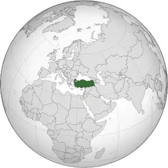 موقعیت ترکیه