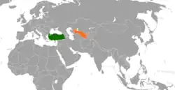 نقشهٔ مکان‌نمای Turkey و Uzbekistan