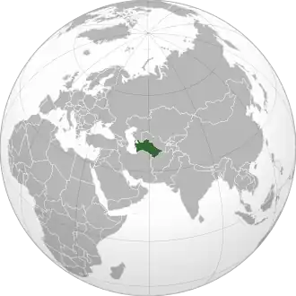 ترکمنستان (تصویر ارتوگرافیک)