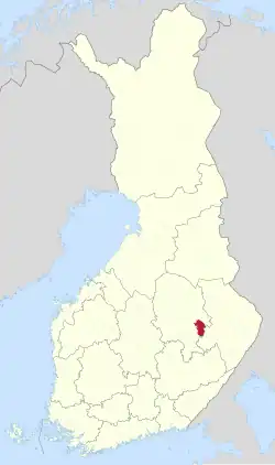 Location of Tuusniemi in فنلاند
