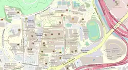 دانشگاه شهر کاراکاس در UCV Conjunto Central واقع شده