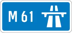M61 motorway shield