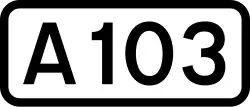 A103 road shield
