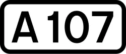 A107 road shield