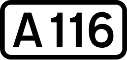 A116 road shield