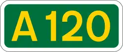 A120 road shield