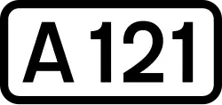 A121 road shield