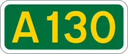 A130 road shield
