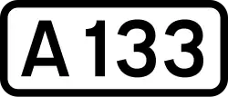 A133 road shield