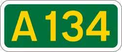 A134 road shield