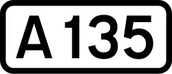 A135 road shield