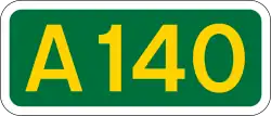 A140 road shield