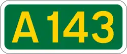 A143 road shield