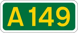 A149 road shield