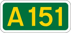A151 road shield