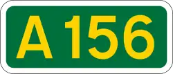 A156 road shield
