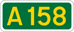 A158 road shield