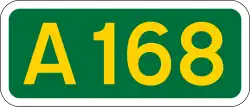 A168 road shield