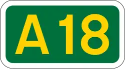 A18 road shield