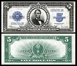 $5 (Fr.282)آبراهام لینکلن