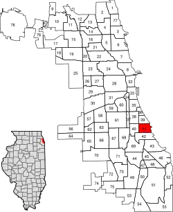 Location within the city of Chicago