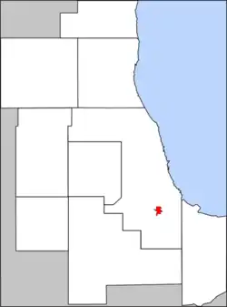Location in the Chicago metro area