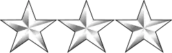 three silver stars