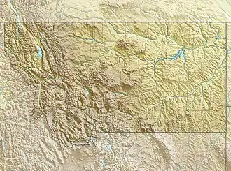 کوه سیاه در مونتانا واقع شده