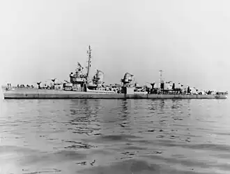 USS Anthony (DD-515) off the Mare Island Navy Yard, California, 8 December 1944