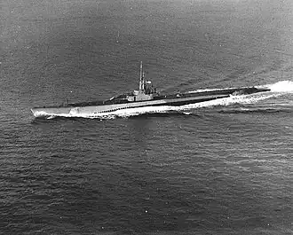 Blower (SS-325), underway, c. 1944-50.