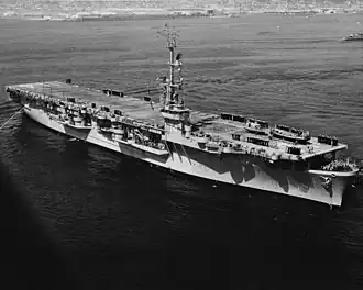 USS Rendova off San Diego, California, circa 1952-1954