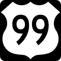 U.S. Route ۹۹ marker