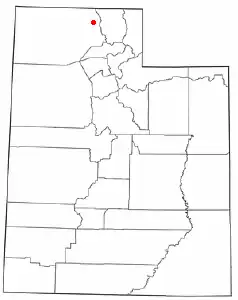 Location of Garland, Utah