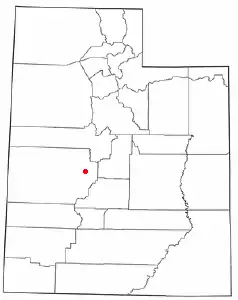Location of Holden, Utah